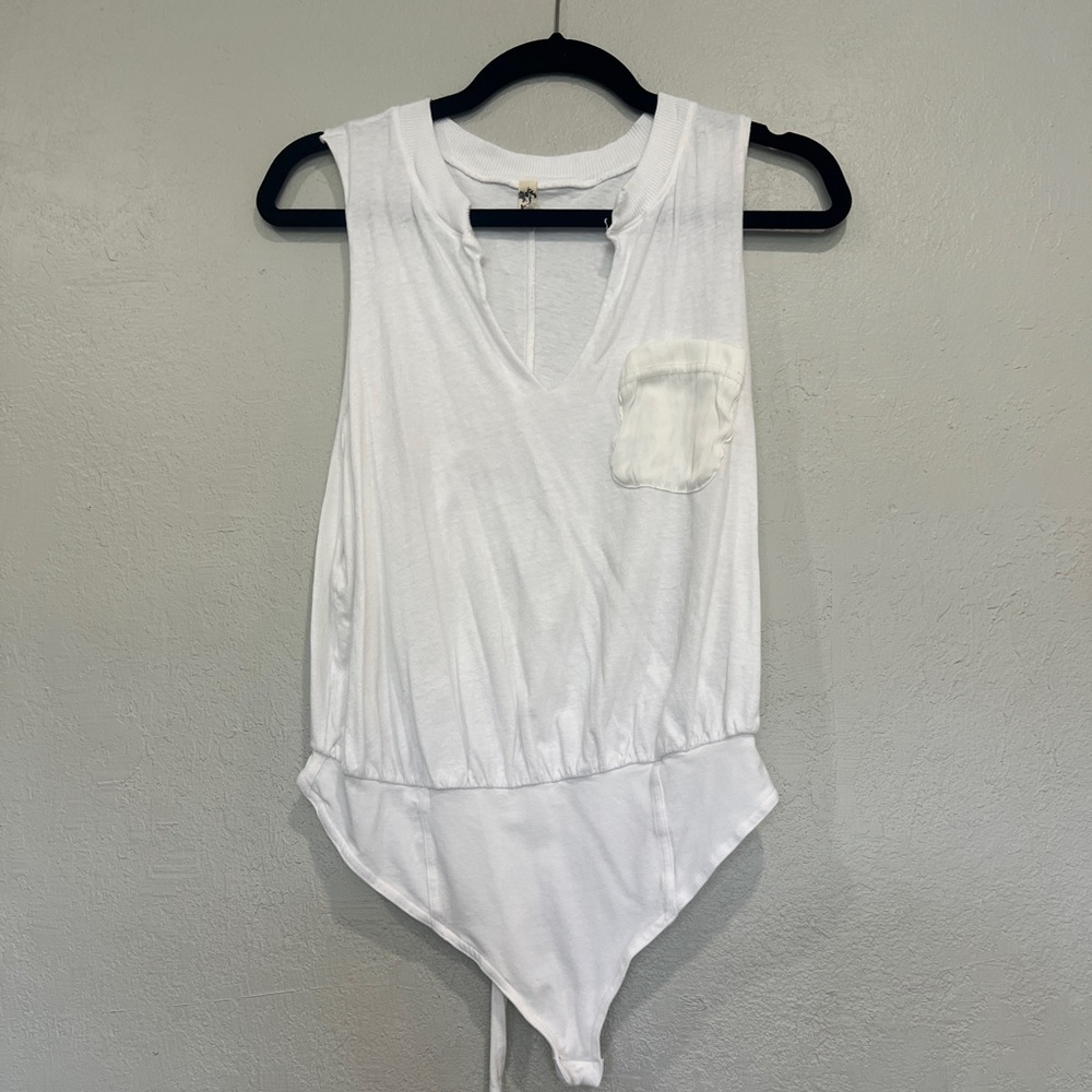 FREE PEOPLE | white sleeveless bodysuit